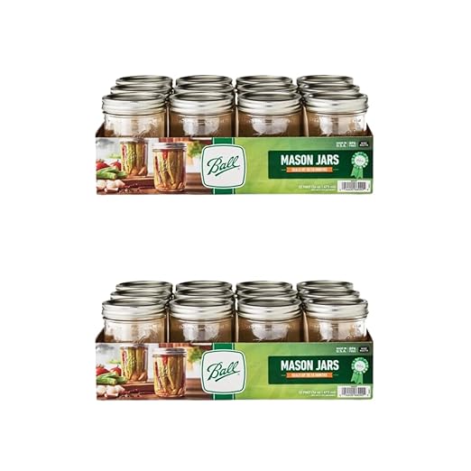 Ball Glass Mason Jars Regular Mouth 16oz by BallJar