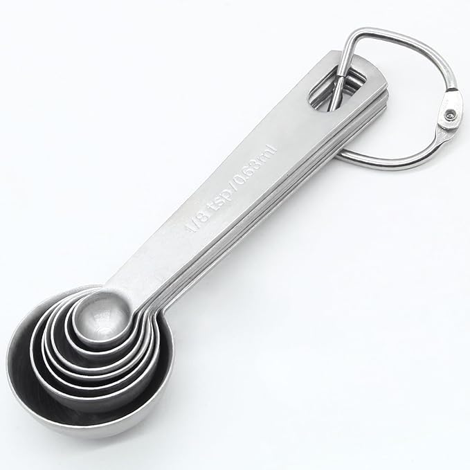 Luomorgo 7 Pcs/Set Measuring Spoons Set, Stainless Steel Measuring Spoons & - Image 5