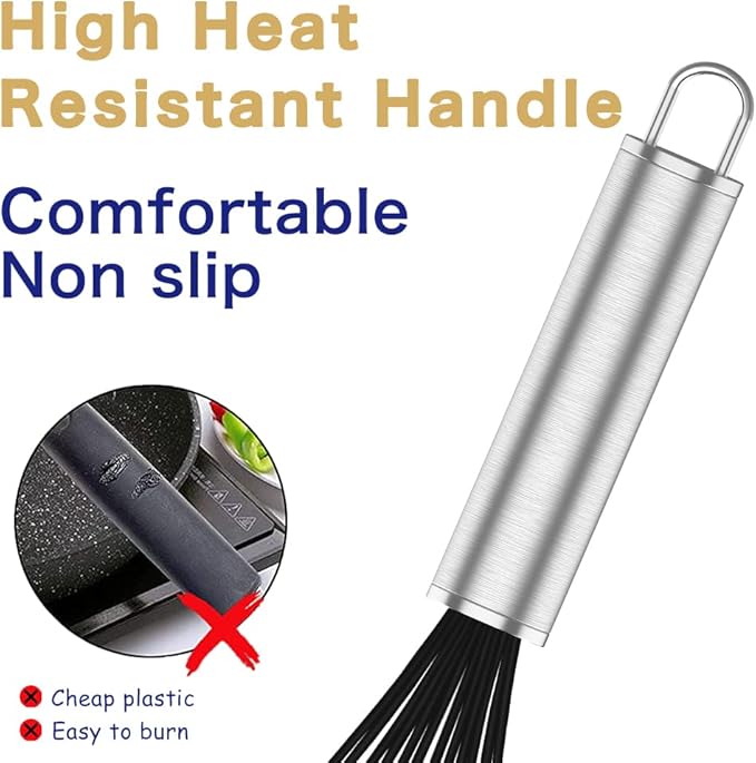 OYV Silicone Whisk, 3 pack Professional whisks - Image 5