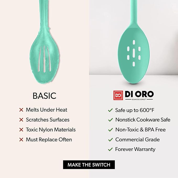 DI ORO Silicone Spoons for Cooking - Image 7