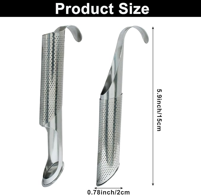 Waziaqoc 2 PCS Stainless Steel Tea Diffuser, Extra Fine Mesh Tea Strainer - Image 3