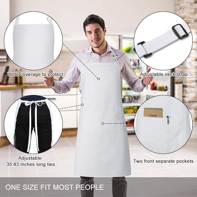 Jubatus 12 Pack Bib Aprons - Image 2