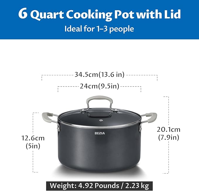 6 Quart Nonstick Stock Pot - Image 7