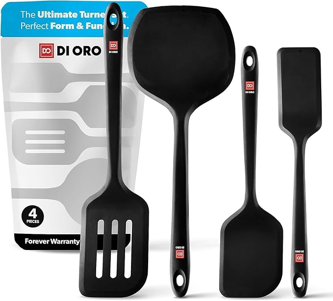 DI ORO Silicone Turner Spatula Set by DIORO