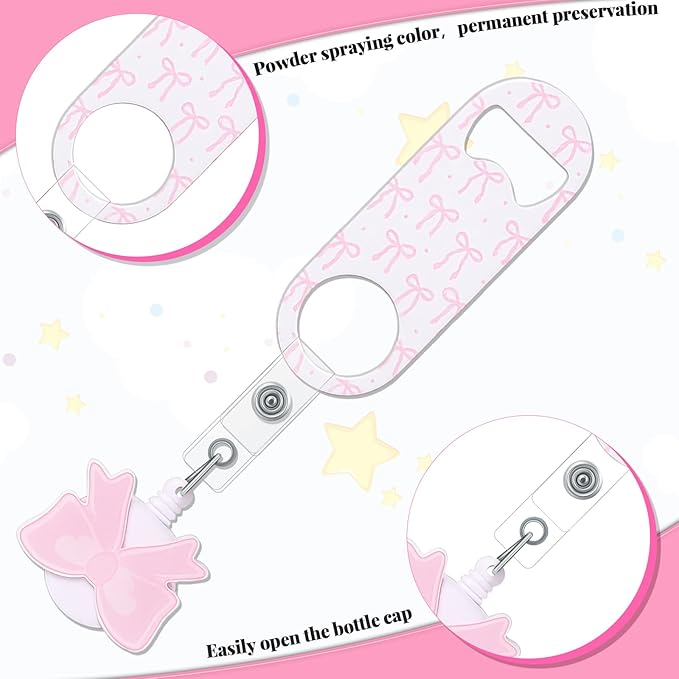 Honoson 8 Pieces Retractable Flat Bottle Opener Bartender Beer Opener - Image 3