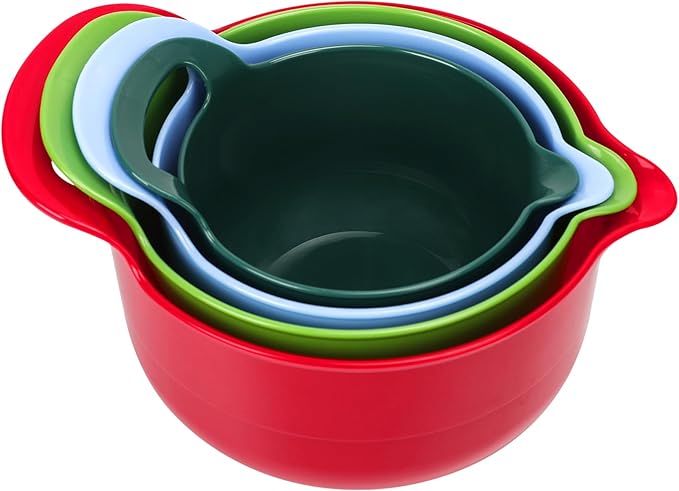 BoxedHome 4 Pack Nesting Mixing Bowl Christmas Set - Image 4