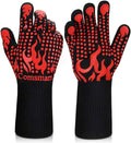 Comsmart BBQ Gloves, 1472 Degree F Heat Resistant Grilling Gloves Silicone by Comsmart
