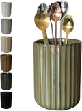 TOPYOKK Stoneware Coffee Bar Utensil Holder Tea & Coffee Spoon & Stirrer Holder by TOPYOKK