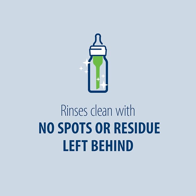 Dr. Brown's Reusable Sponge Baby Bottle Cleaning Brush, Grey 3-Pack & Fragrance-Free Dish Soap, 16oz