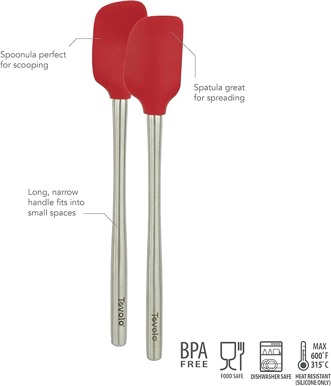 Tovolo Flex Core Mini Silicone Spatula Spoonula Set of 2 - Image 2