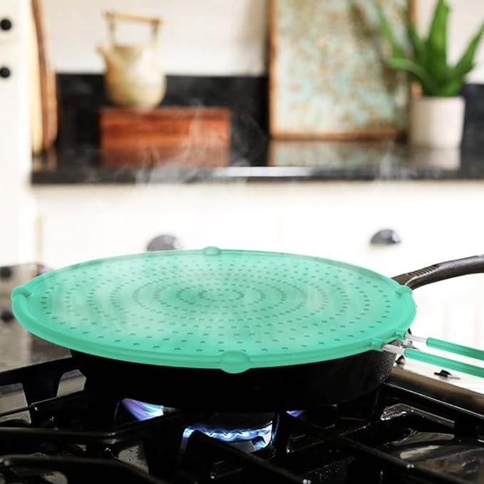 Splatter Screen for Frying Pan, Grease Splatter Guard, Heat-Resistant Splatter - Image 6