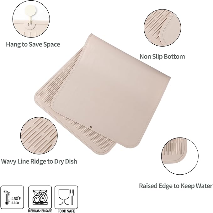 MicoYang Silicone Dish Drying Mat - Image 3
