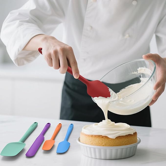 Coukre Silicone Spatula Set of 5, High Temperature Resistant, Food Grade - Image 5