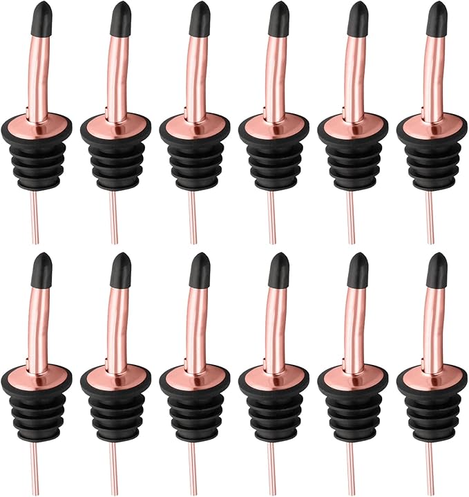 Pafusen 12 Pack Liquor Bottle Pourers, Liquor Pour Spout - Image 2