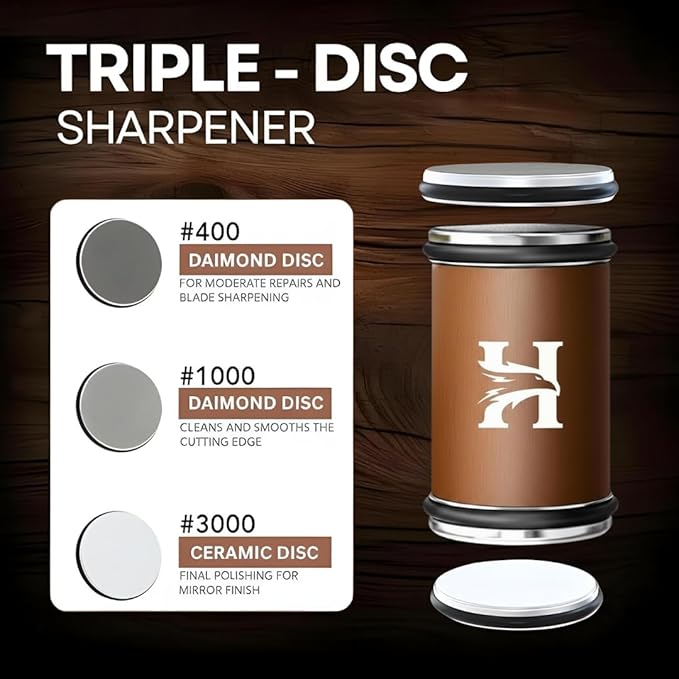 4 Angles High Carbon Stainless Steel Rolling Knife Sharpener - Image 4