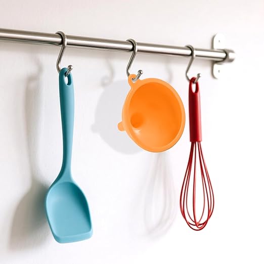 4 PCS Kitchen Silicone Funnel, 4 Colors Kitchen Funnel Set Wide Mouth Funnels - Image 4