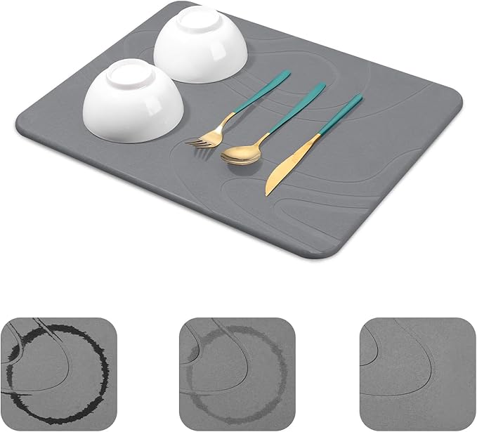 Snuggery Stone Drying Mat for Kitchen Counter by snuggery