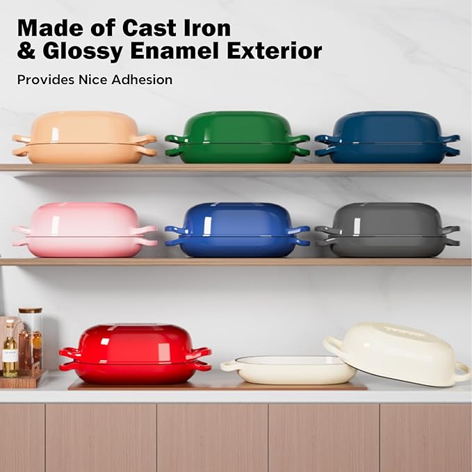Enameled Cast Iron Sourdough Bread Oven, Dutch Oven - Image 8