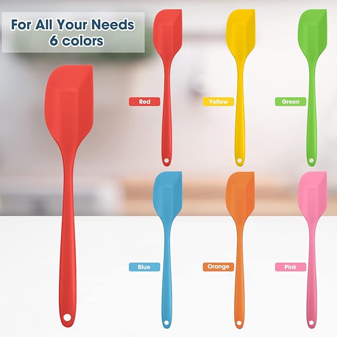 Irenare 24 Pcs Silicone Spatulas 11 Inch Large Rubber Spatulas Heat Resistant - Image 4