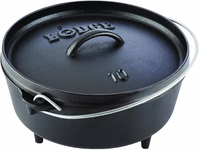 Lodge 4 Quart Pre-Seasoned Cast Iron Camp Dutch Oven by Lodge