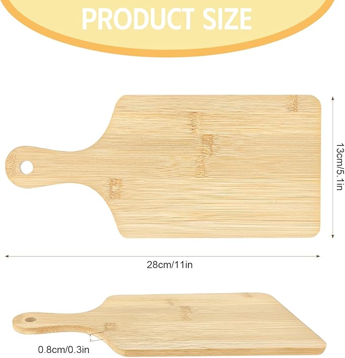 25 PCS Cutting Board Bulk Wood Chopping Board Laser Engraving Serving Board - Image 2