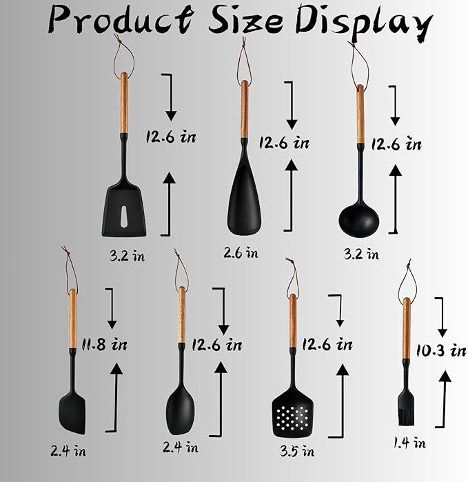 Exquisite Silicone Cooking Utensils Set - Image 9