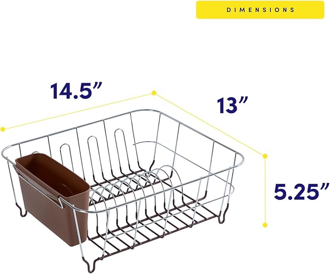Dish Drying Rack & Cutlery Holder 2 Piece Set - Image 4