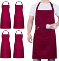 4 Packs Chef Apron, Waterproof Apron, Adjustable Aprons by loteaf