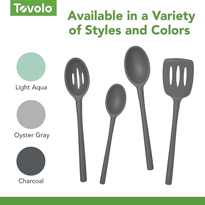 Tovolo Flex Core Silicone Slotted Deep Spoon - Image 4