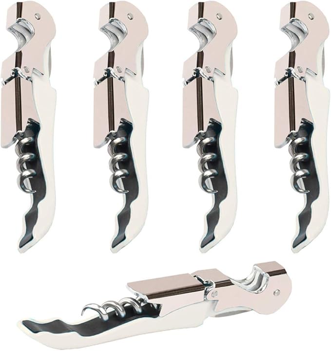 Professional Waiter Corkscrew Wine Openers Set, Heavy Duty Stainless Steel by Kit-Home