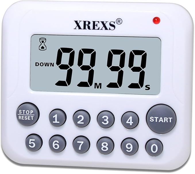 XREXS Digital Kitchen Timer Magnetic Countdown Up Cooking Timer Clock by XREXS