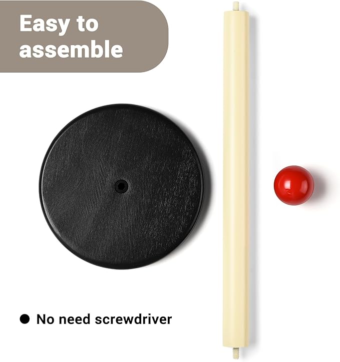 Paper Towel Holder, Cute Wooden Red Ball Kitchen Roll Stand Organizer - Image 3