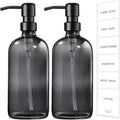 GMISUN Black Soap Dispenser, 2 Pack Hand Soap Dispensers by GMISUN