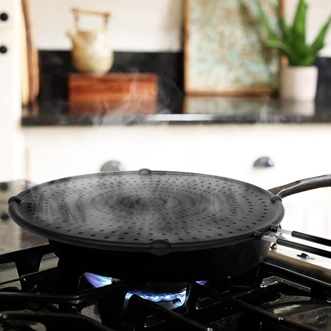 Splatter Screen for Frying Pan, Grease Splatter Guard, Heat-Resistant Splatter - Image 6