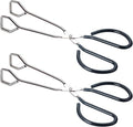HINMAY 10-Inch Heavy Duty Stainless Steel Kitchen Scissor Tongs by HINMAY