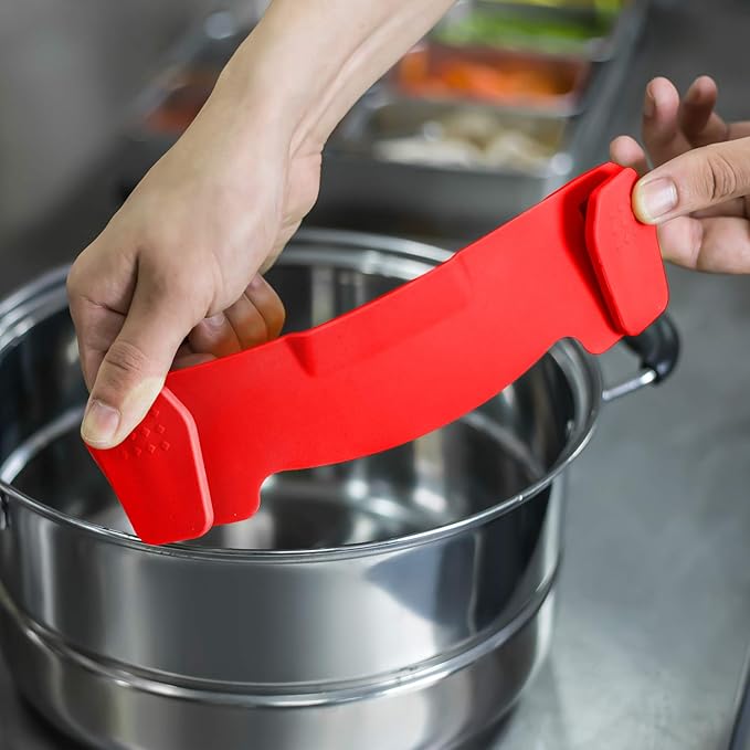 Clip On Strainer Silicone for all Pots and Pans, AUOON Pasta Strainer Clip on - Image 5