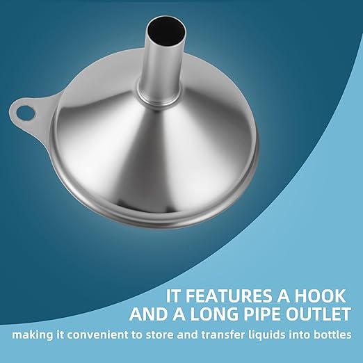 Stainless Steel Kitchen Funnel, Medium and Small Three-piece Set - Image 3