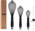 OYV Dishwasher Safe Silicone Whisk, Sealed Waterproof Design Set of 3, by OYV