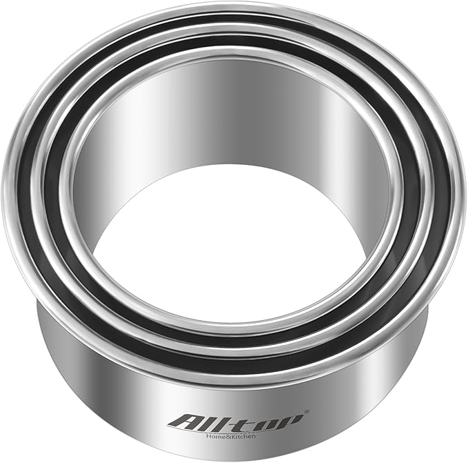 ALLTOP Circle Biscuit Cutter Set –Stainless Steel Baking Supplies - Image 8