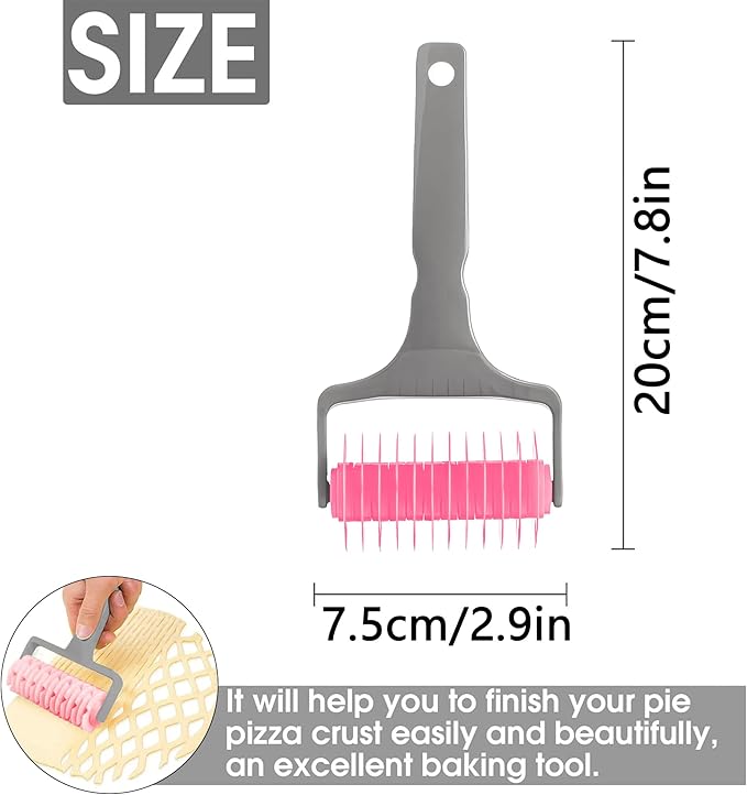 Pastry Lattice Roller Cutter, Pastry Cutter Roller DIY Baking Tool - Image 3