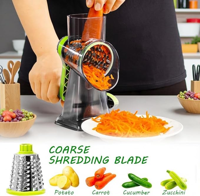 Cheese Grater with Handle, Vegetables and Fruits and Easy to Clean - Image 3
