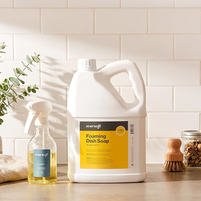 EZbrnd Eversoft Foaming Dish Soap Gallon Refill, 1gallon, Yuzu Scent