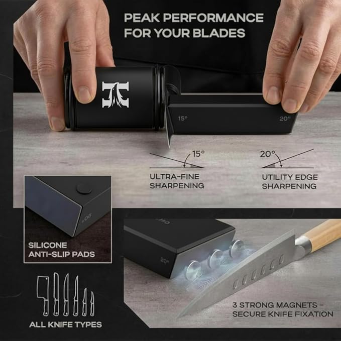 High Carbon Stainless Steel Rolling Knife Sharpener - Image 5