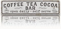 Coffee Signs for Wall, Coffee Tea Cocoa Bar Sign, Retro Metal Tin Sign by Unknown