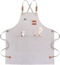 OUNLEN Chef Apron for Men Women Canvas Aprons by OUNLENAPRON