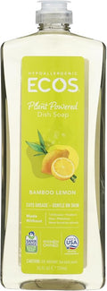 ECOS, Dish Soap Bamboo Lemon, 25 Fl Oz