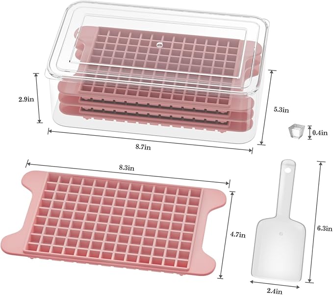 Mini Ice Cube Tray for Freezer: GGUW Nugget Ice Cube Tray - Image 2