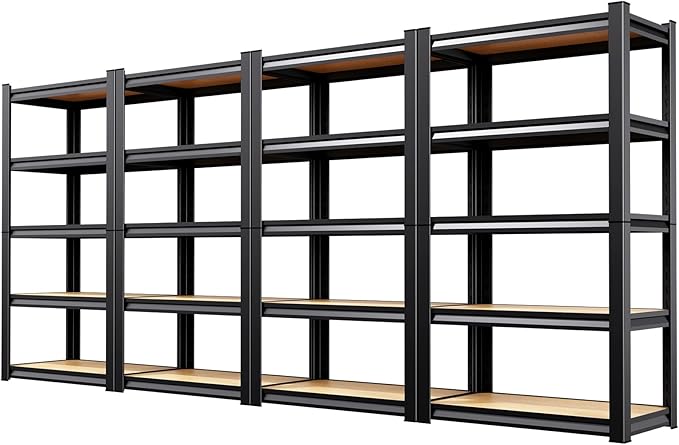 5-Tier Heavy Duty Metal Shelving Units, Adjustable Steel Storage Racks by Unknown