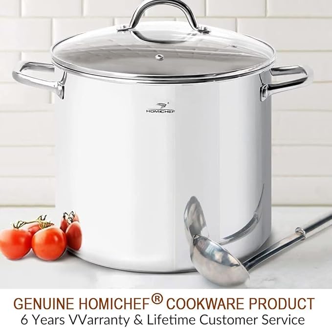 HOMICHEF Commercial Grade LARGE STOCK POT 20 Quart - Image 7