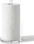 WORHE Paper Towel Holder Countertop Clear Acrylic 5.9" Diameter Thickening by WORHE